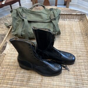 NEW RO-SEARCH BLACK COMBAT MILITARY BOOTS USN ARMY USMC TACTICAL SOLES Size 9